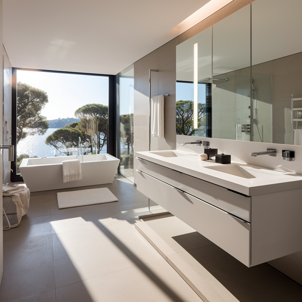 Portfolio - chalet moderno - cuarto de baño