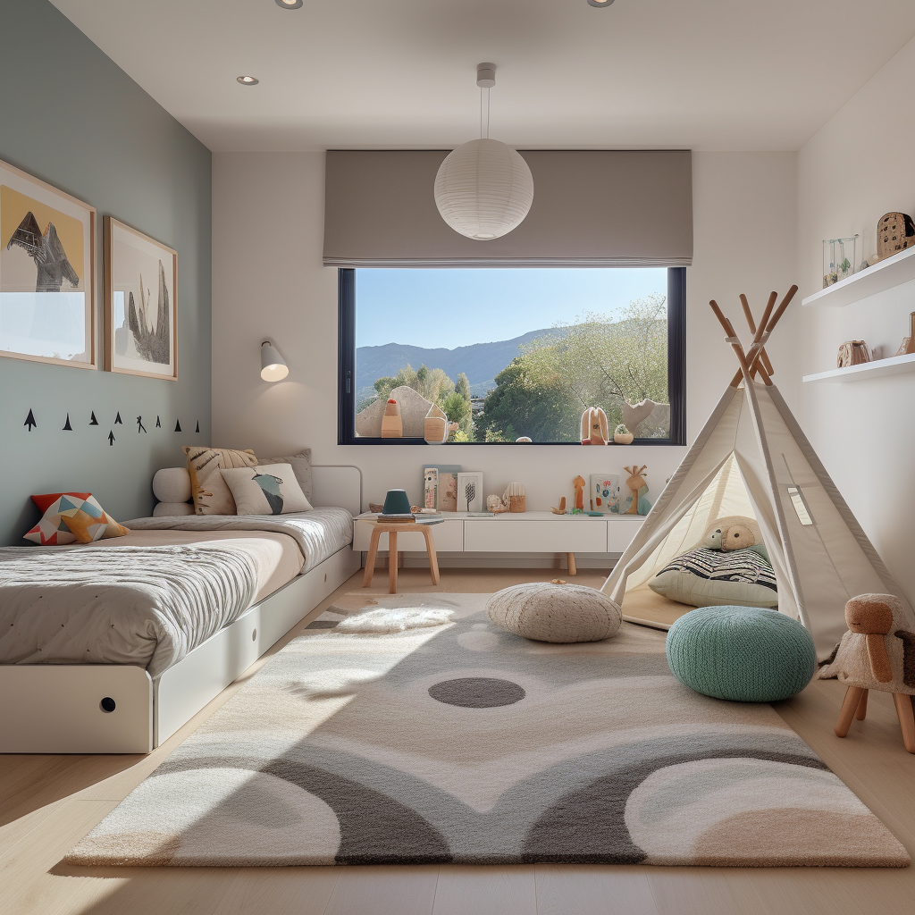 Portafolio - habitación infantil en una villa moderna