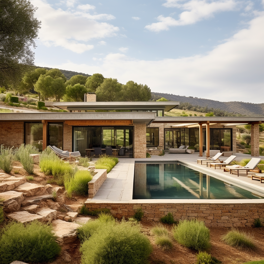 Portfolio - casa de piedra de una sola planta en una gran parcela en España