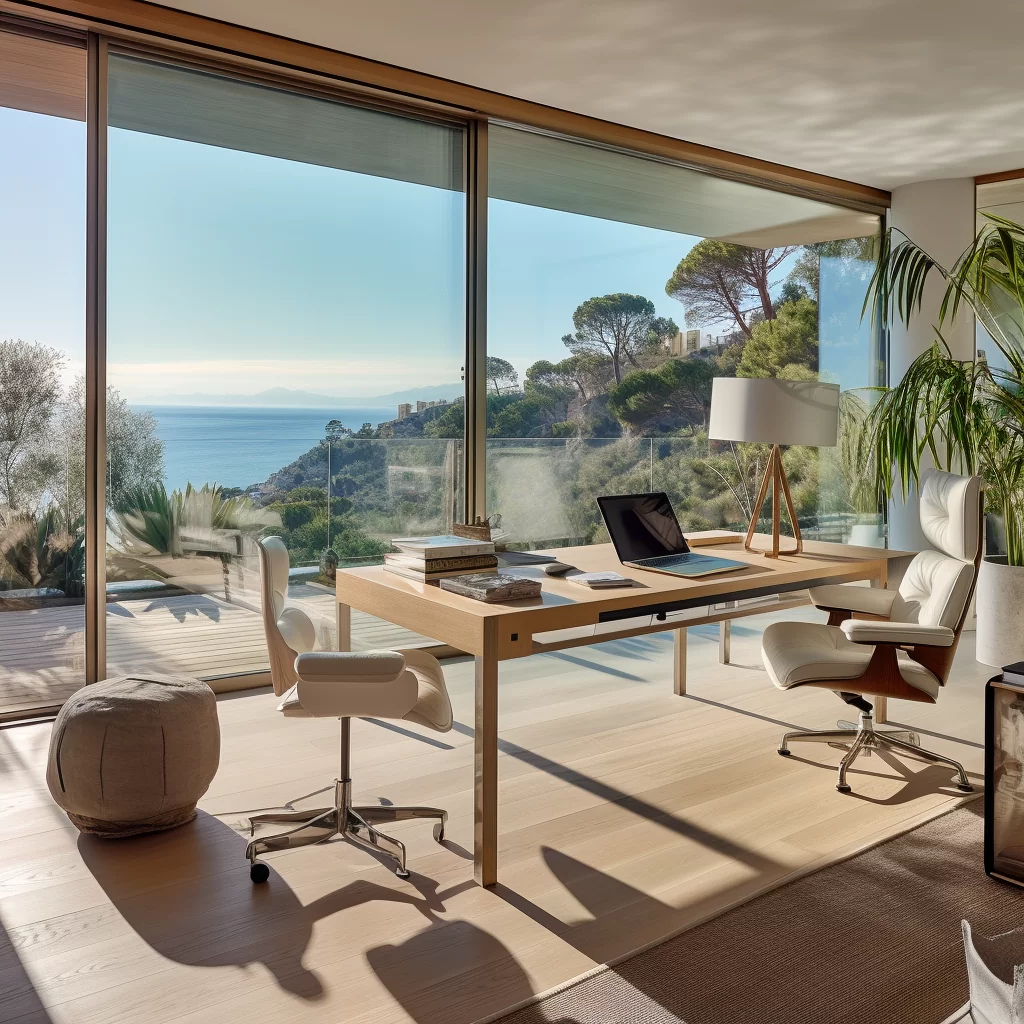 Portfolio - workroom in a modern villa